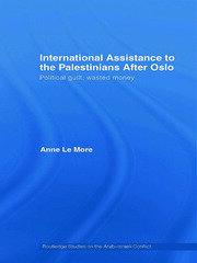 International Assistance to the Palestinians after Oslo: Political guilt, wasted money book cover