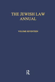 The Jewish Law Annual Volume 17 book cover