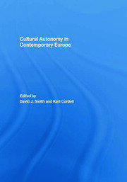 Cultural Autonomy in Contemporary Europe book cover