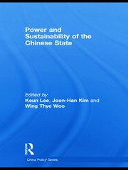 Power and Sustainability of the Chinese State book cover
