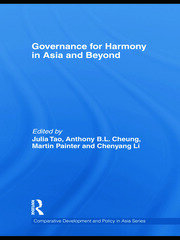 Governance for Harmony in Asia and Beyond book cover