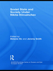 Soviet State and Society Under Nikita Khrushchev book cover