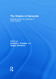 The Origins of Genocide: Raphael Lemkin as a historian of mass violence book cover