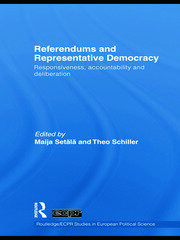Referendums and Representative Democracy: Responsiveness, Accountability and Deliberation book cover