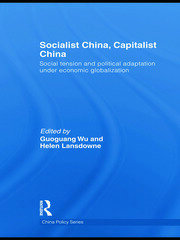 Socialist China, Capitalist China: Social tension and political adaptation under economic globalization book cover