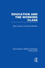 Education and the Working Class (RLE Edu L Sociology of Education) book cover
