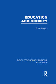 Education and Society (RLE Edu L) book cover