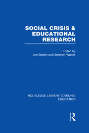 Social Crisis and Educational Research (RLE Edu L) book cover