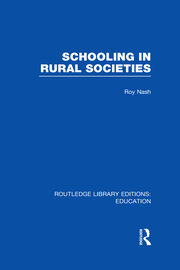Schooling in Rural Societies (RLE Edu L) book cover
