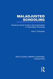 Maladjusted Schooling (RLE Edu L) book cover