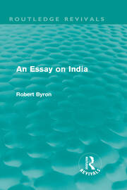 An Essay on India (Routledge Revivals) book cover