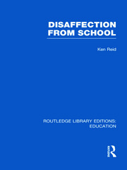 Disaffection From School (RLE Edu M) book cover