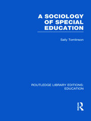A Sociology of Special Education (RLE Edu M) book cover