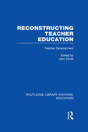 Reconstructing Teacher Education (RLE Edu N) book cover
