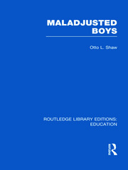 Maladjusted Boys (RLE Edu M) book cover