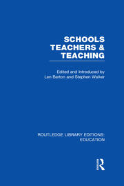 Schools, Teachers and Teaching (RLE Edu N) book cover