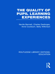 Quality of Pupil Learning Experiences (RLE Edu O) book cover