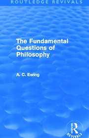 The Fundamental Questions of Philosophy (Routledge Revivals) book cover