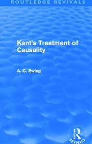 Kant's Treatment of Causality (Routledge Revivals) book cover