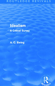 Idealism (Routledge Revivals): A Critical Survey book cover
