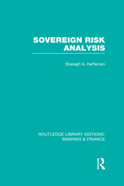 Sovereign Risk Analysis (RLE Banking & Finance) book cover