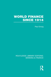 World Finance Since 1914 (RLE Banking & Finance) book cover