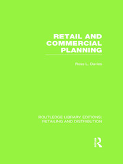 Retail and Commercial Planning (RLE Retailing and Distribution) book cover