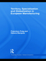 Territory, specialization and globalization in European Manufacturing book cover