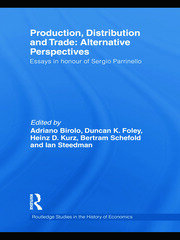 Production, Distribution and Trade: Alternative Perspectives: Essays in honour of Sergio Parrinello book cover
