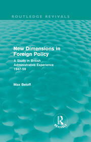 New Dimensions in Foreign Policy (Routledge Revivals) book cover