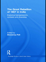 The Great Rebellion of 1857 in India: Exploring Transgressions, Contests and Diversities book cover
