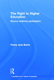 The Right to Higher Education: Beyond widening participation book cover