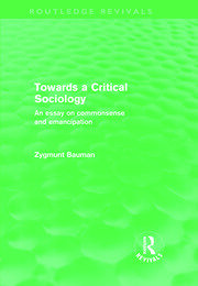Towards a Critical Sociology (Routledge Revivals): An Essay on Commonsense and Imagination book cover