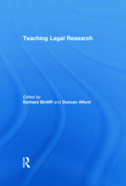 Teaching Legal Research book cover