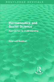 Hermeneutics and Social Science (Routledge Revivals): Approaches to Understanding book cover