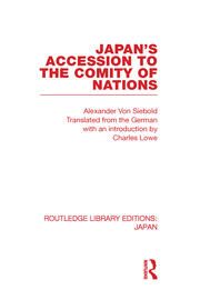Japan's Accession to the Comity of Nations book cover