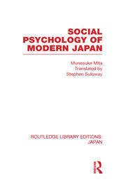 Social Psychology of Modern Japan book cover