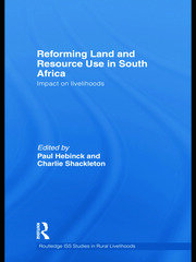 Reforming Land and Resource Use in South Africa: Impact on Livelihoods book cover