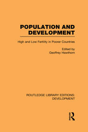 Population and Development: High and Low Fertility in Poorer Countries book cover