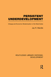 Persistent Underdevelopment: Change and Economic Modernization in the West Indies book cover