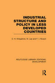 Industrial Structure and Policy in Less Developed Countries book cover