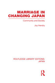 Marriage in Changing Japan: Community & Society book cover