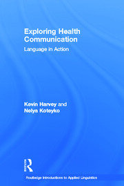 Exploring Health Communication: Language in Action book cover