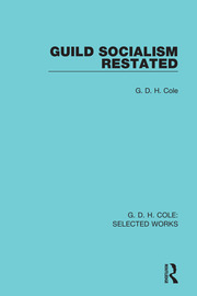 Guild Socialism Restated book cover