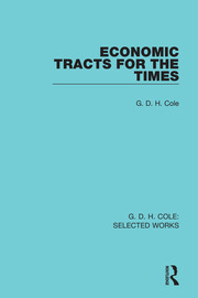 Economic Tracts for the Times book cover