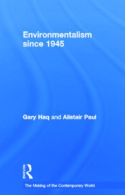 Environmentalism since 1945 book cover