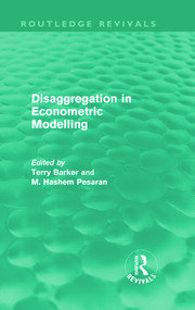 Disaggregation in Econometric Modelling (Routledge Revivals) book cover