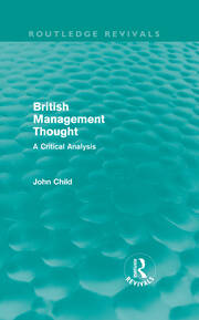 British Management Thought book cover