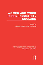 Women and Work in Pre-industrial England book cover