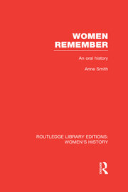 Women Remember: An Oral History book cover